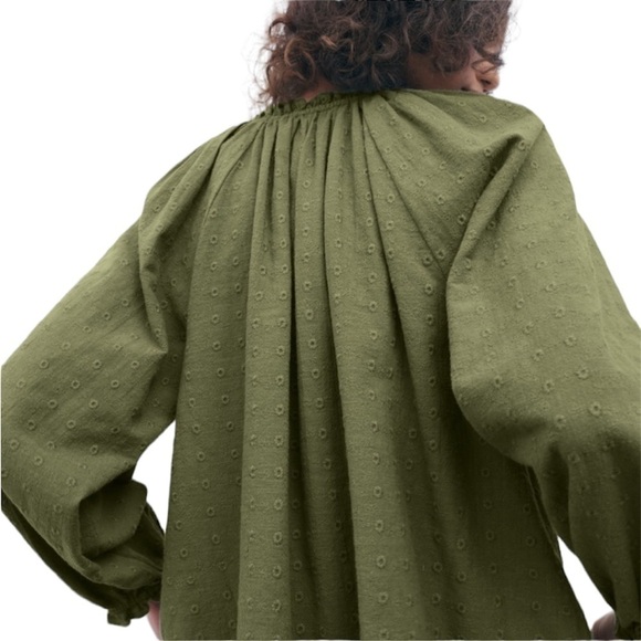 NWT ZARA EMBROIDERED BLOUSE - Picture 5 of 9